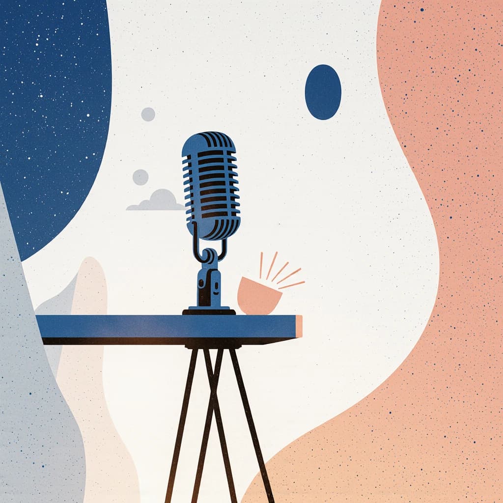 Brand strategist recording feedback for a Bevyl short-form pilot.